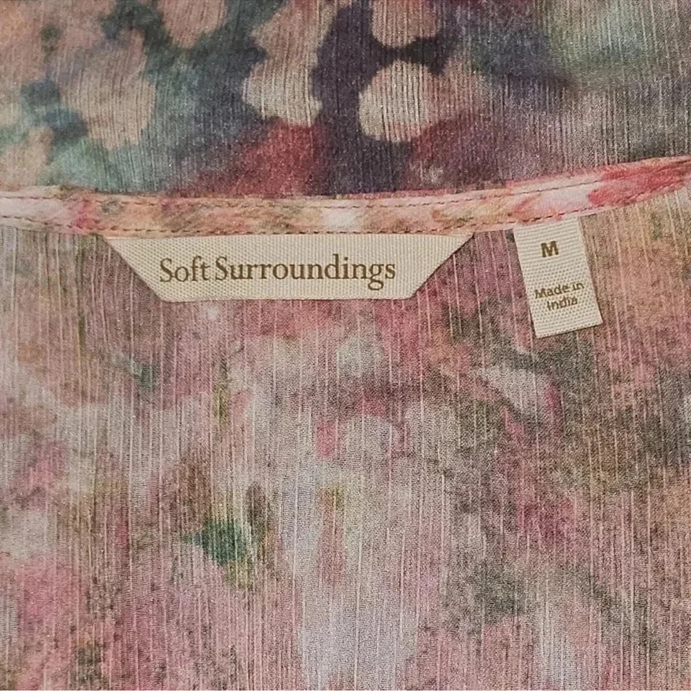 Soft Surroundings Multicolor Floral Topper / Kimono - Picture 7 of 7